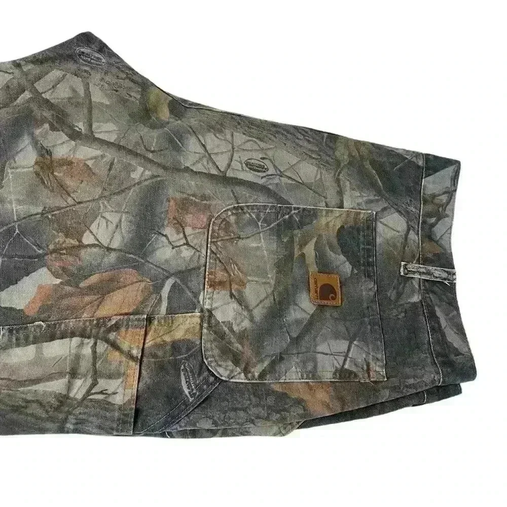 Carhartt B158 CMO 42x30 Realtree Hardwood Camo Dungaree Pants Carpenter